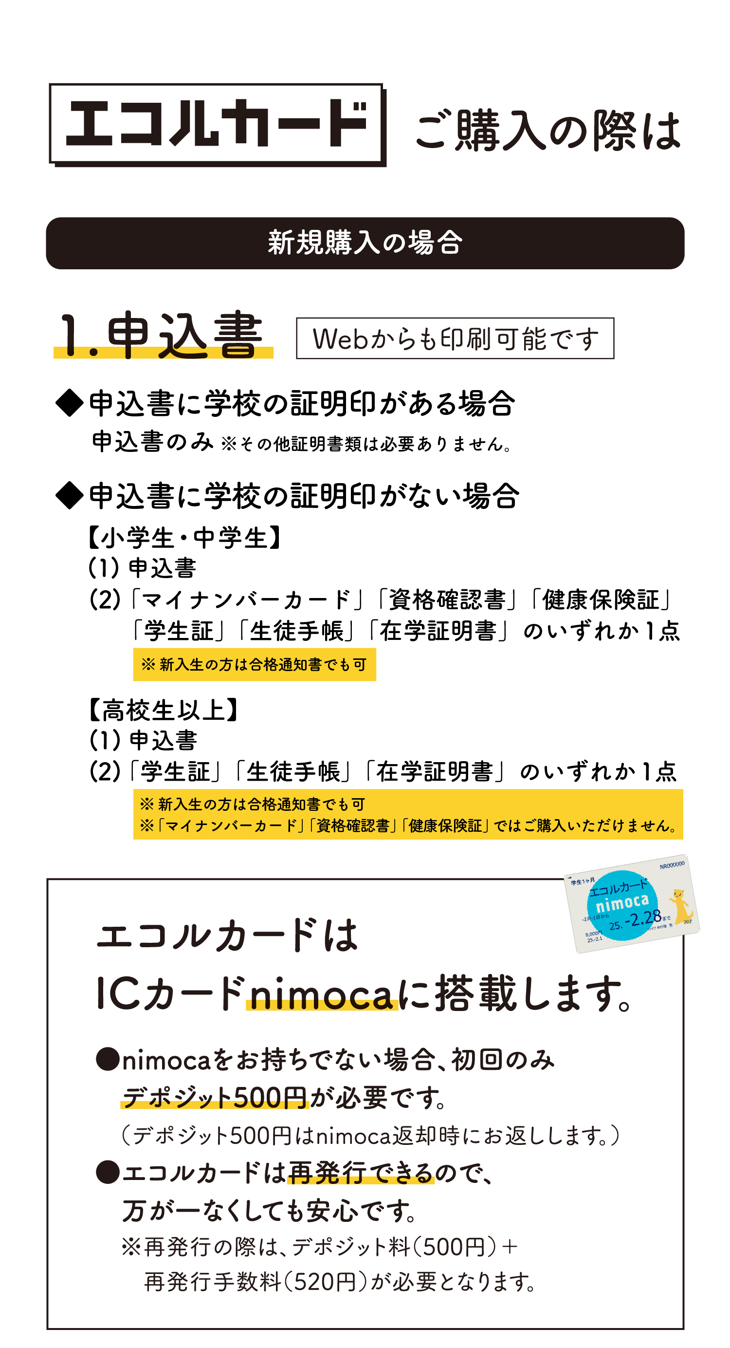 エコルカードご購入
