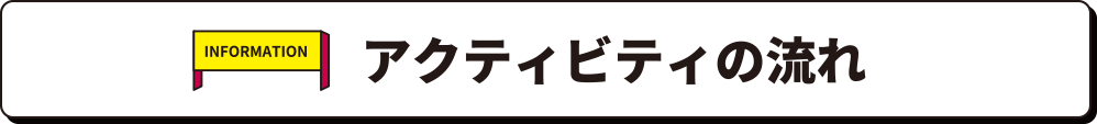 アクティビティの流れ